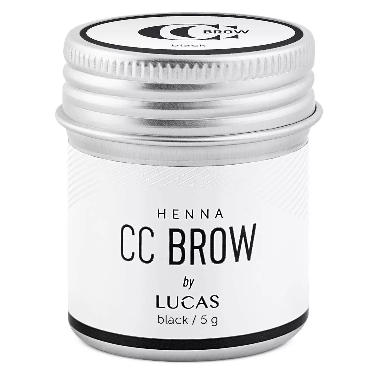Хна для бровей Lucas' Cosmetics CC Brow в баночке black 5 г средство для укладки бровей с эффектом ламинирования frozen gel cc brow 20гр
