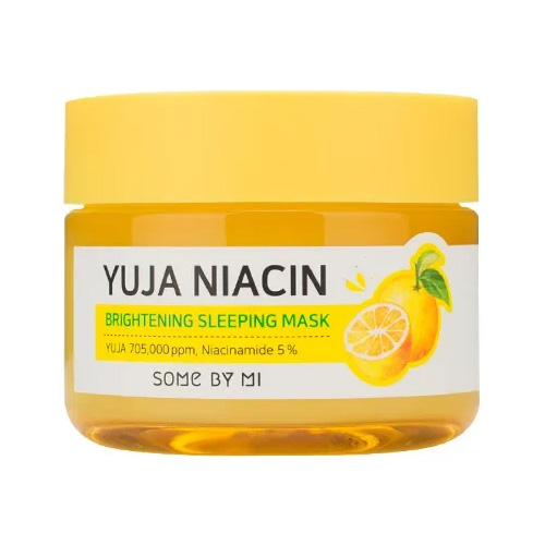 Ночная маска для лица SOME BY MI с экстрактом юдзу YUJA NIACIN BRIGHTENING SLEEPING MASK глиняная маска для лица some by mi