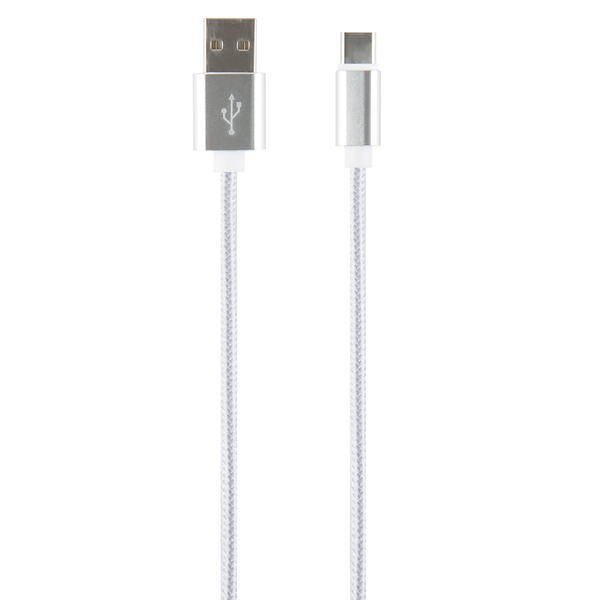 фото Кабель red line usb - type-c 2.0 neylon, white