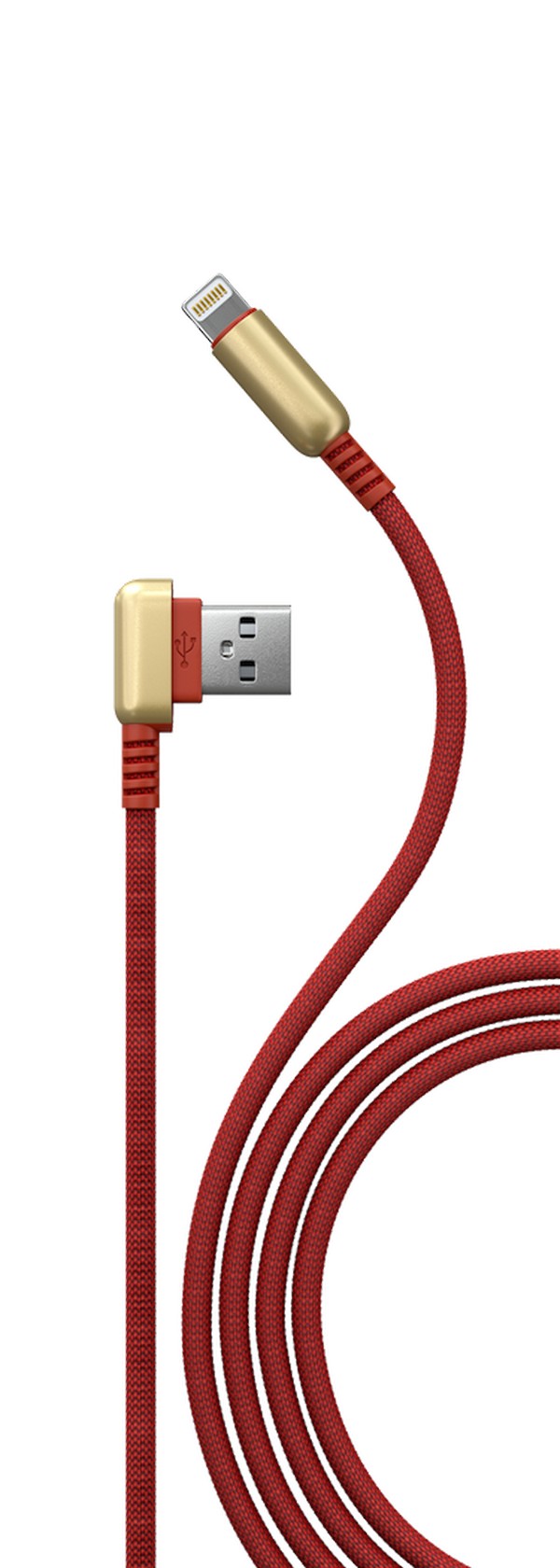 фото Кабель red line loop usb - lightning, red