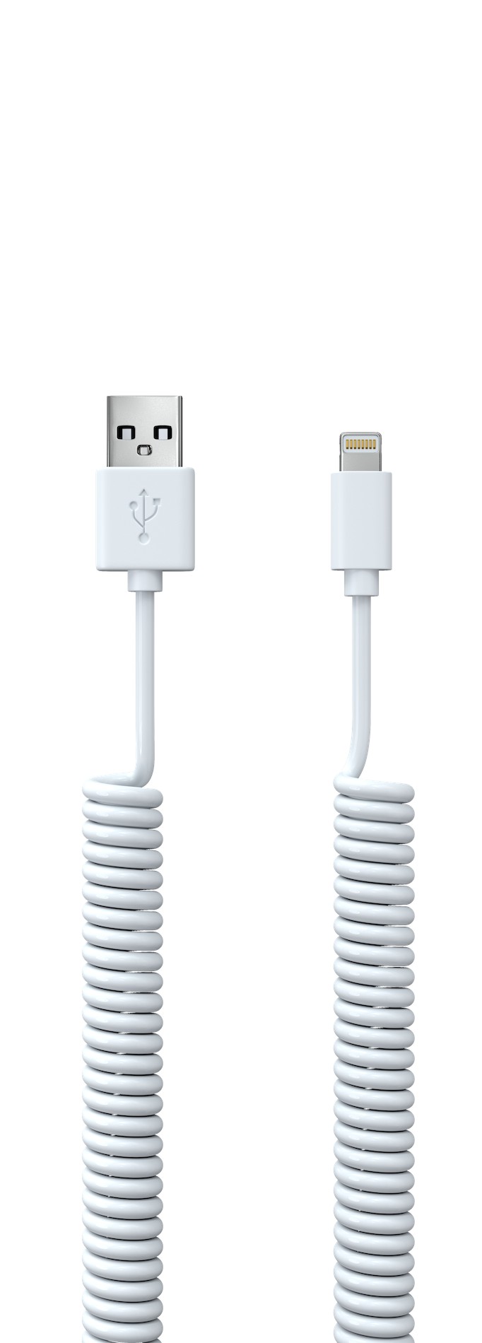 фото Кабель red line spiral usb - lightning, white