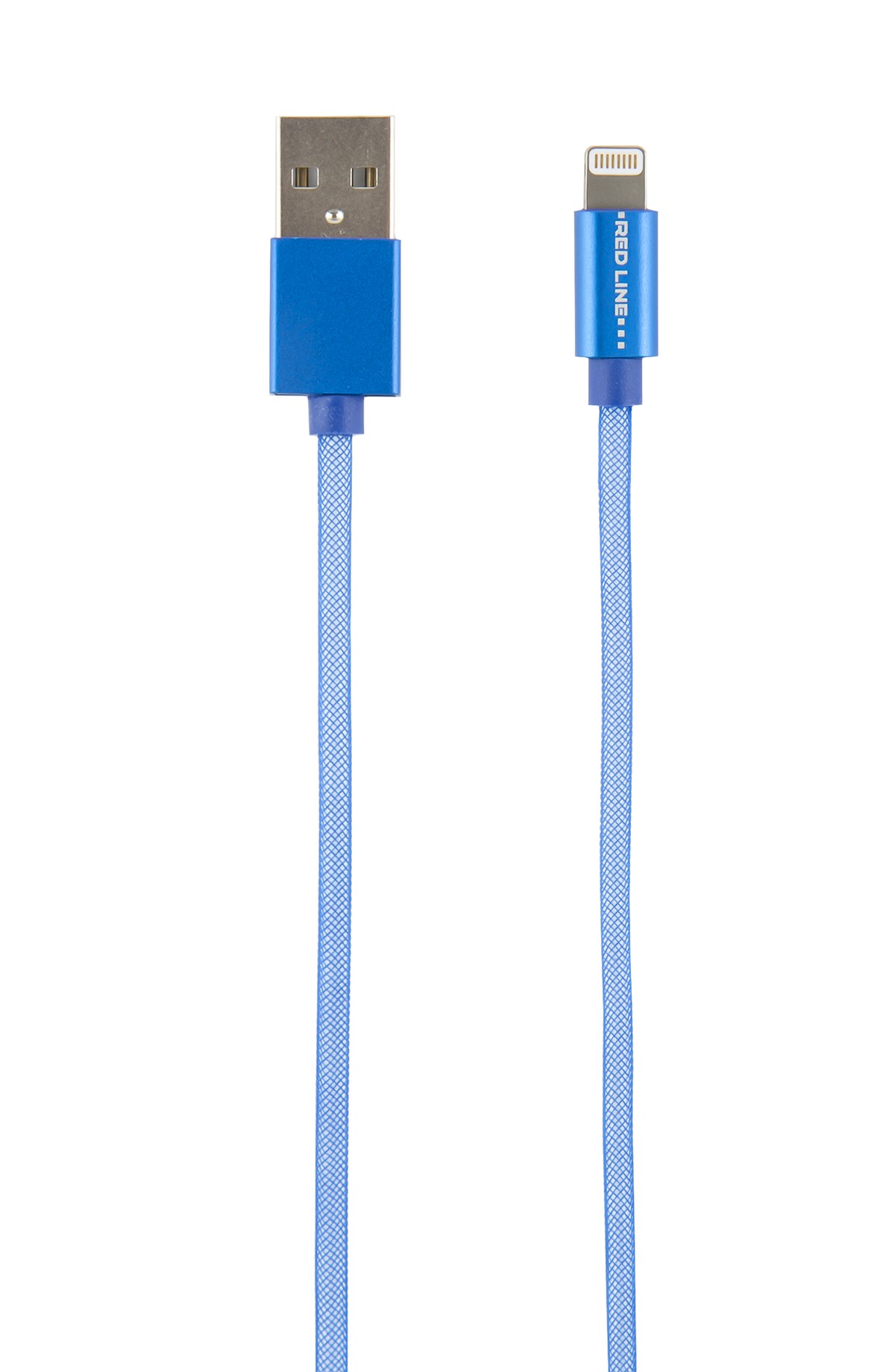 Кабель Red Line USB - 8-pin MFI fishnet, круглый, Blue