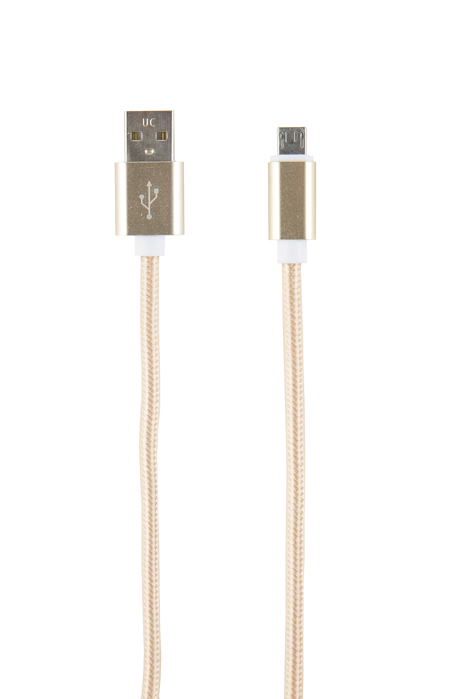 фото Кабель red line usb - micro usb, 2 метра, neylon, gold