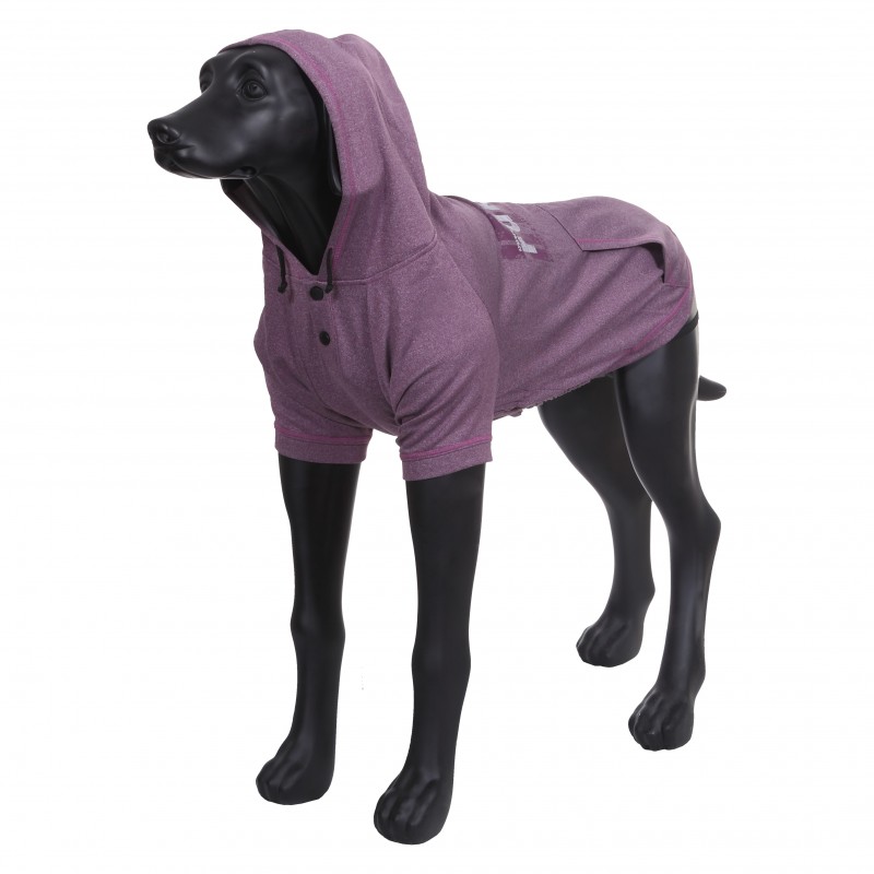 фото Толстовка для собак rukka thrill technical sweater, унисекс, фиолетовый, длина спины 35 см