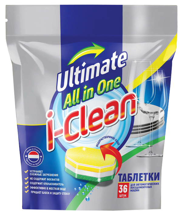 фото Таблетки romax i-clean ultimate для посудомоечных машин 36 шт