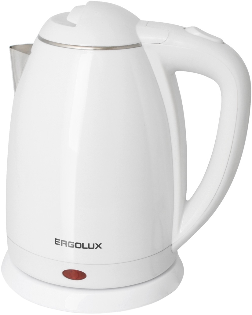 Чайник электрический Ergolux ELX-KS02-C01 1.8 л белый чайник электрический ergolux elx ks05 c72 1 8 л silver