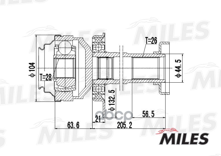 

Шрус Miles GA10037