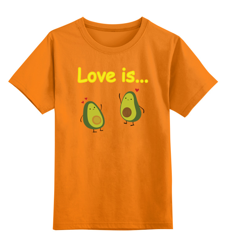 

Детская футболка Printio Love is... цв.оранжевый р.104, 0000002832656