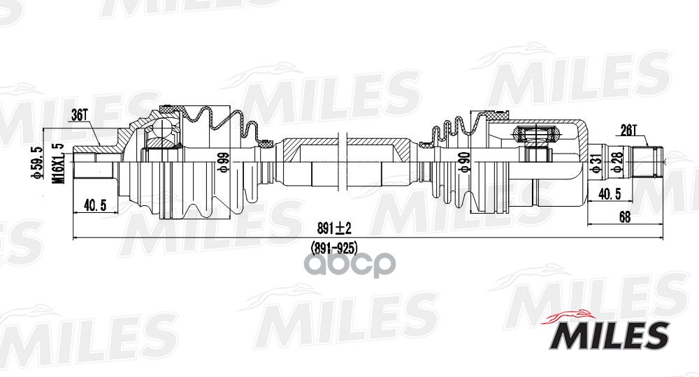 

Привод в сборе Miles GC02006