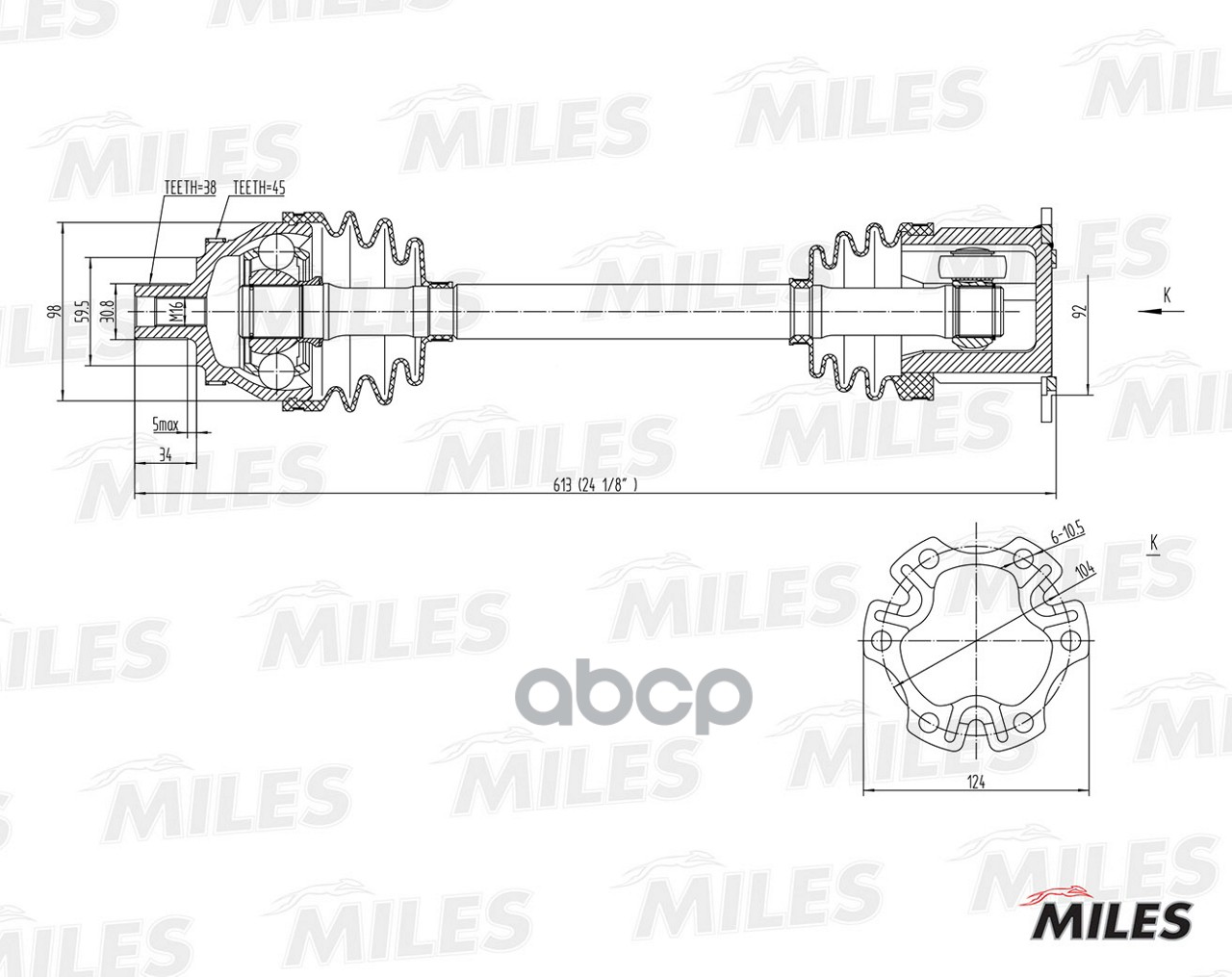

Привод в сборе Miles GC02007