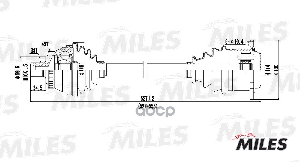 фото Привод в сборе miles gc01008