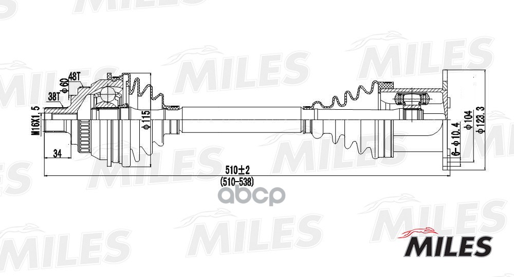 

Привод в сборе Miles GC00131