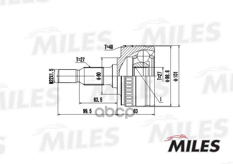 

Шрус Miles GA20244