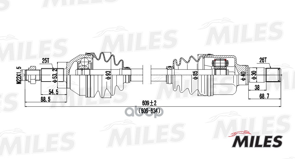 

Привод в сборе Miles GC01053