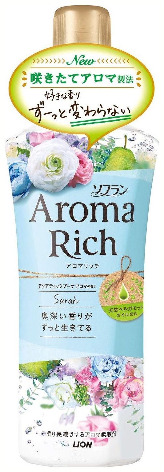 Кондиционер Lion Aroma rich sarah парфюмированный  для белья lion thailand парфюмированный кондиционер для белья розовая страсть 550 мл