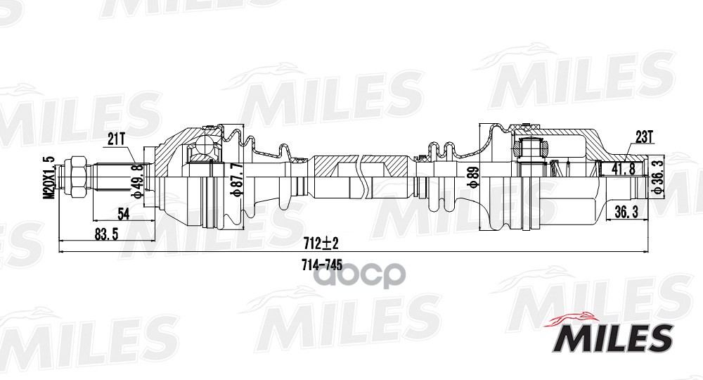 

Привод в сборе Miles GC02106