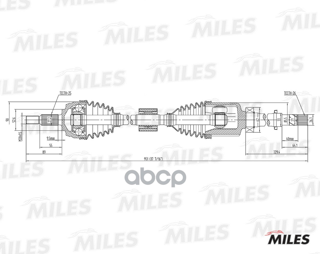 

Привод в сборе Miles GC02162