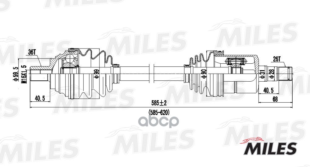 

Привод в сборе Miles GC01006