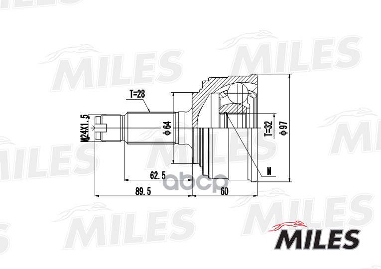 

Шрус Miles GA20154