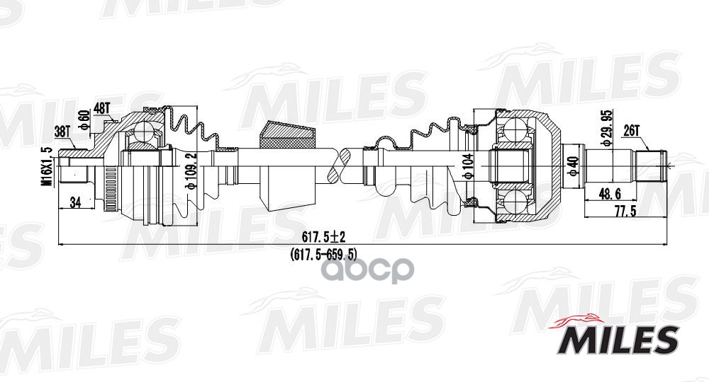 

Привод в сборе Miles GC01136