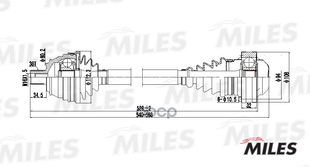 фото Привод в сборе miles gc00142