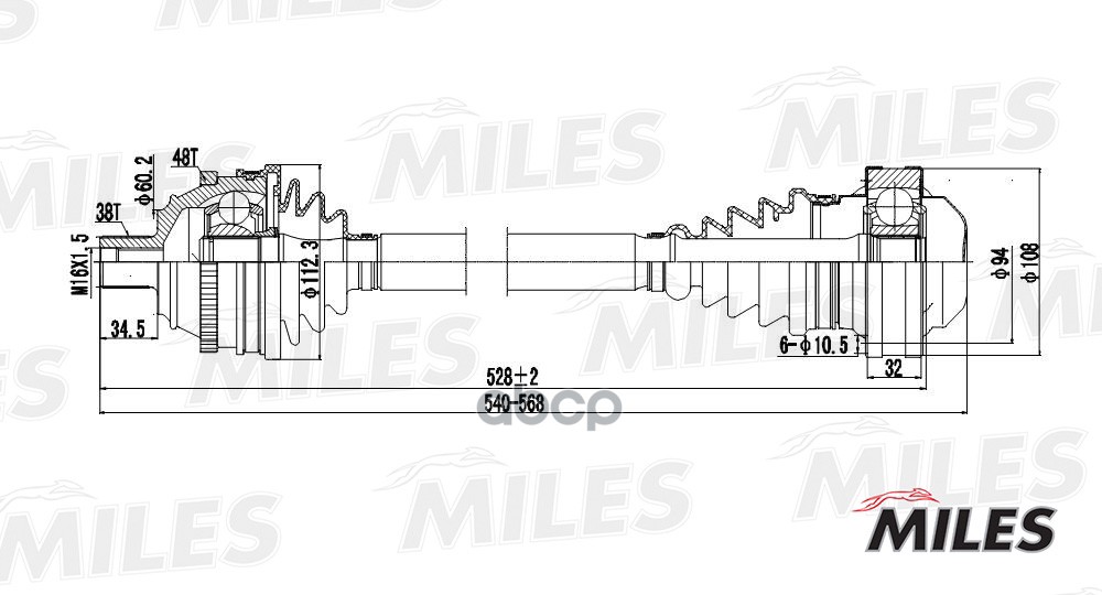 

Привод в сборе Miles GC00140