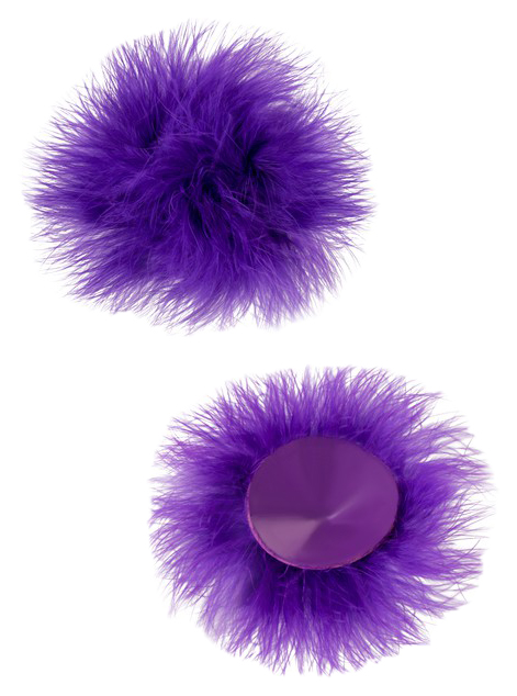 фото Пэстис erolanta lingerie collection круглые с пухом фиолетовые