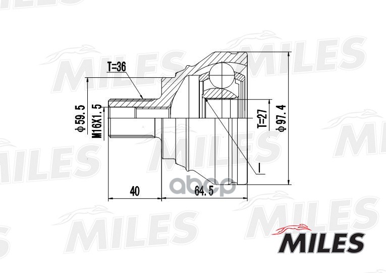 

Шрус Miles GA20024