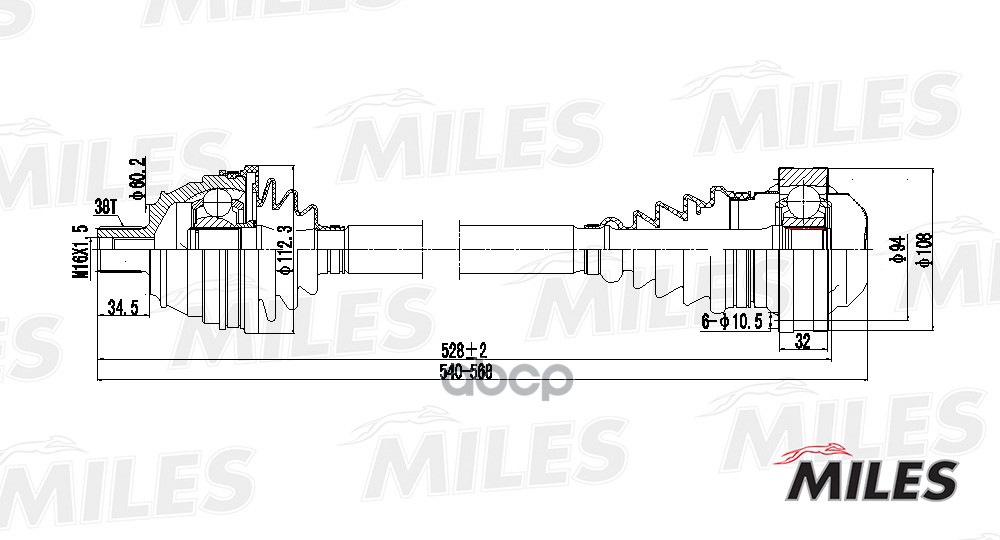 

Привод в сборе Miles GC00141