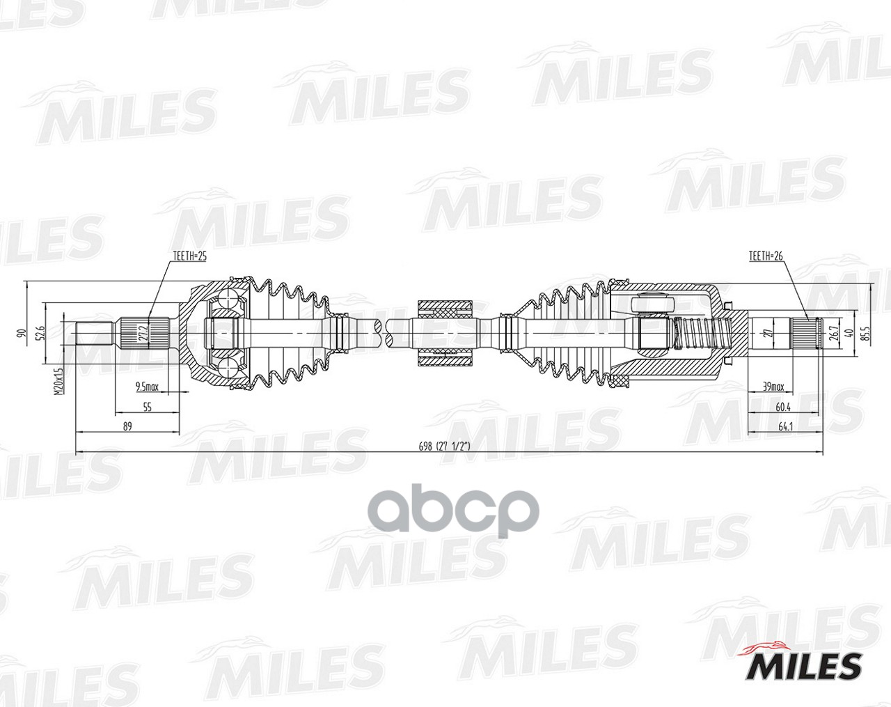 

Привод в сборе Miles GC01164