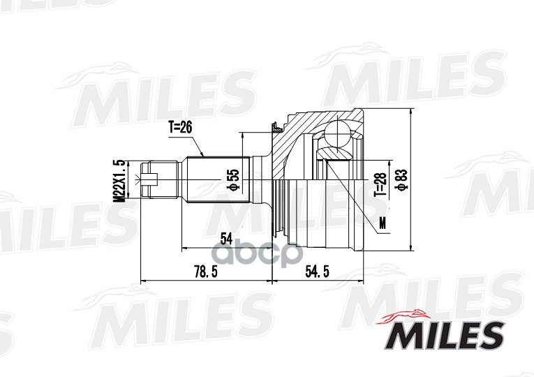 

Шрус Miles GA20139