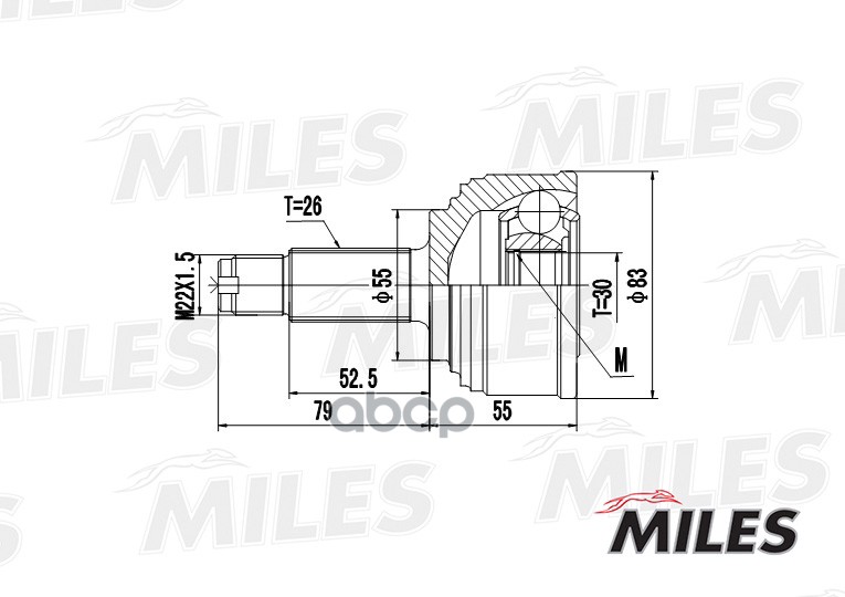 

Шрус Miles GA20138