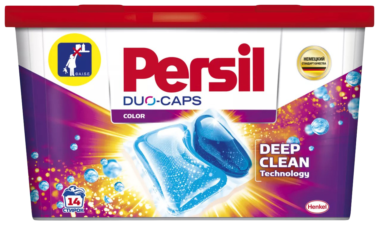 фото Капсулы persil duo-caps color для стирки 14 шт