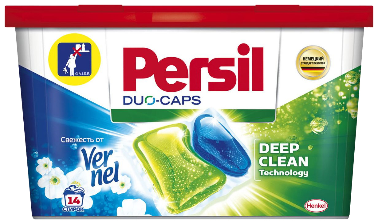 Капсула д/стирки Persil Duo-caps свежесть14шт