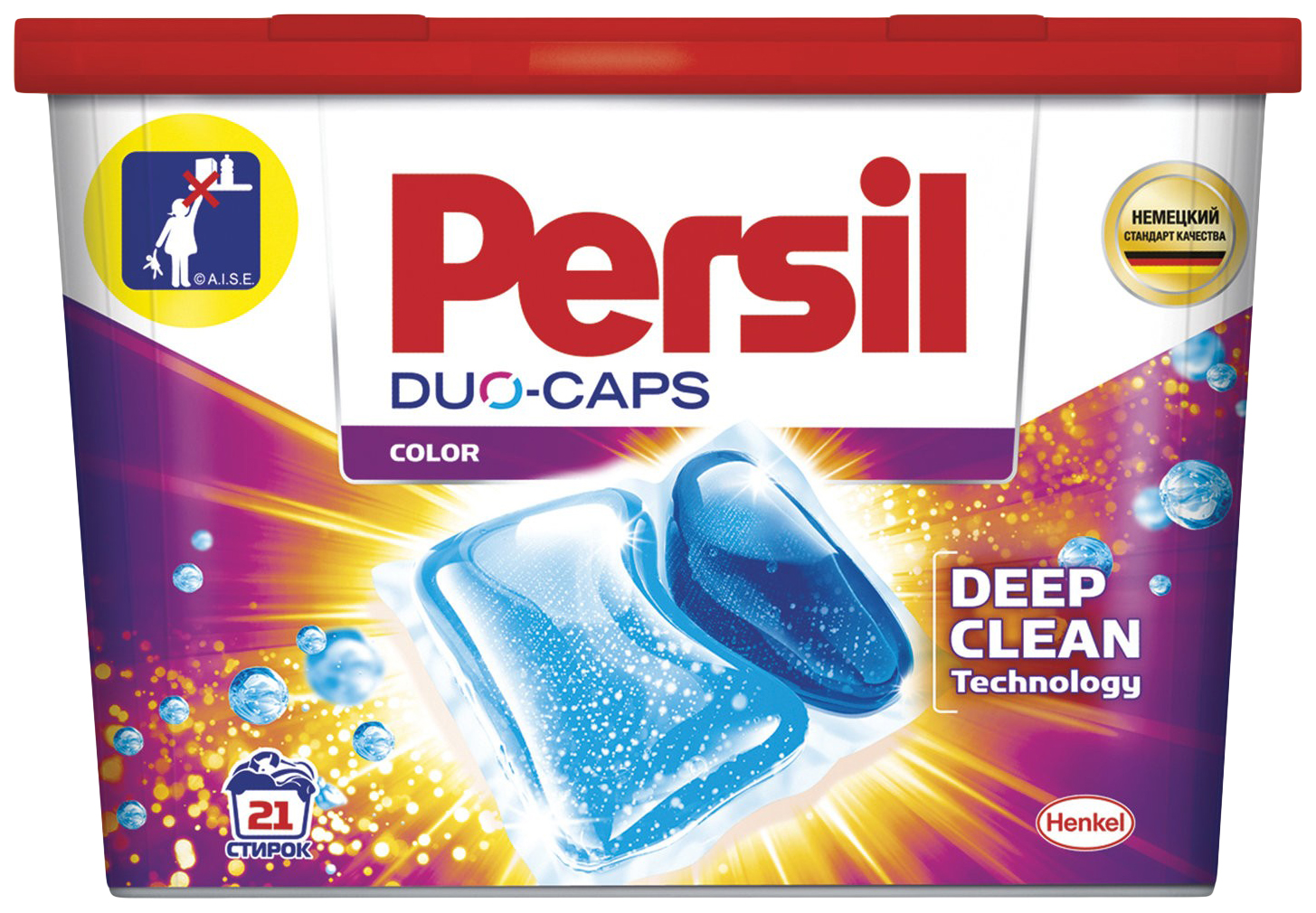 фото Средство persil duo-caps color для стирки в капсулах 21 шт