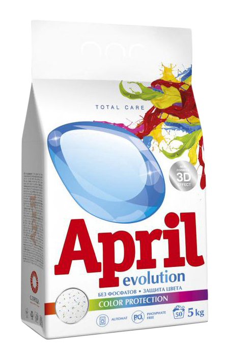 фото Стиральный порошок april evolution автомат сolor protection 3 кг
