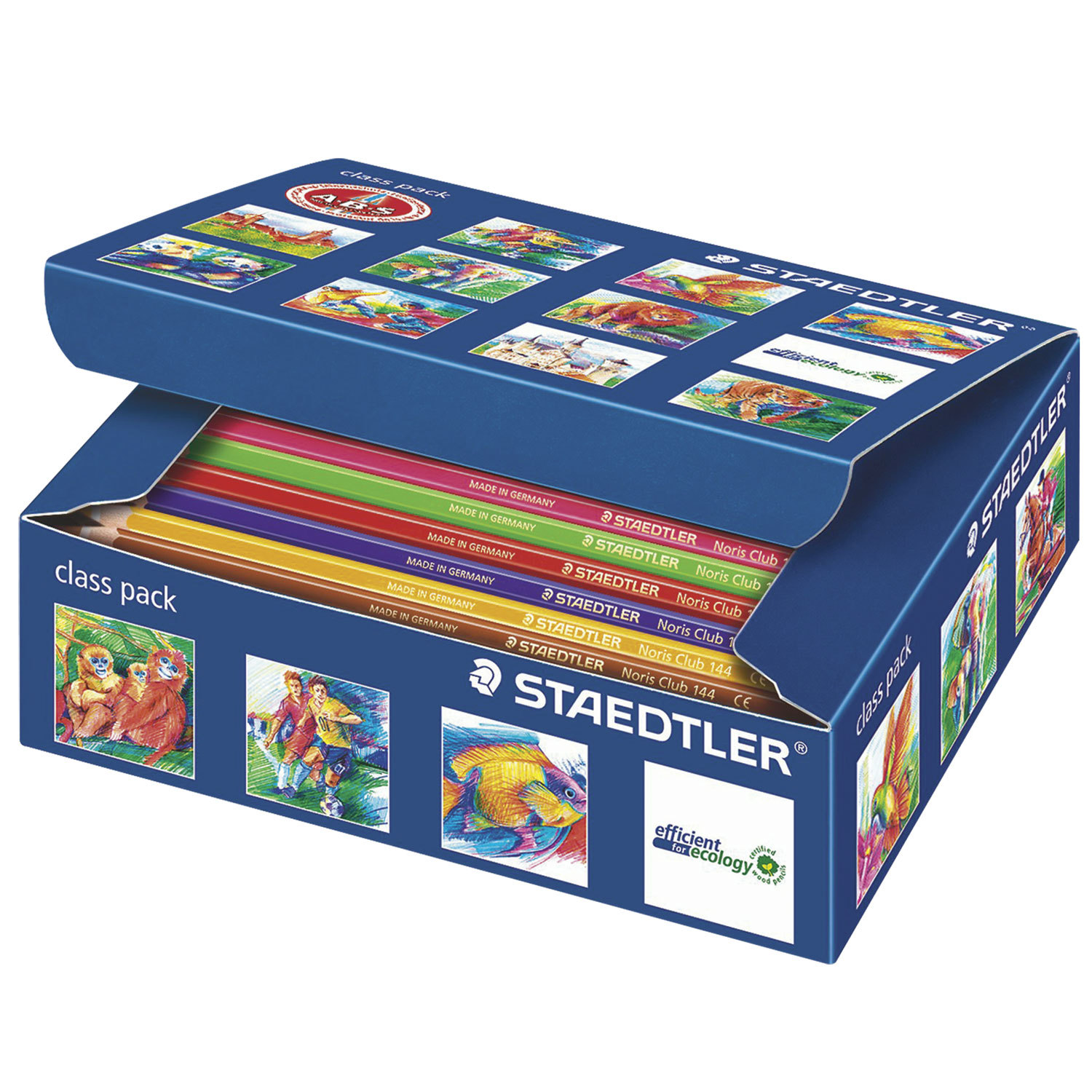 

Карандаши цветные Staedtler Noris Club, 12 цветов, 144 штуки