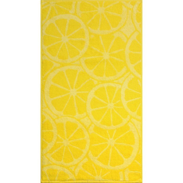 фото Полотенце махровое lemon color, 100х150 см, цвет жёлтый cleanelly