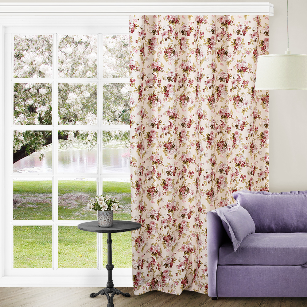 

Штора классическая Altali 708-1852/2 180x270 см розовая, Джульетта