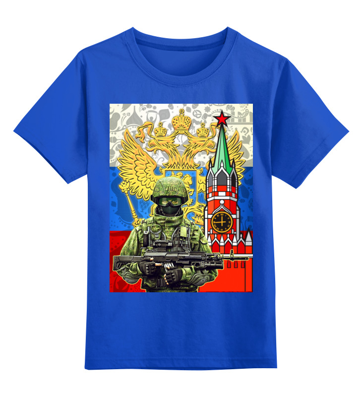 

Детская футболка Printio Ратник цв.синий р.164, 0000002676144