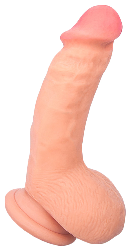 фото Реалистичный фаллоимитатор toyfa realstick elite dildo, tpr, телесный, 18,5 см