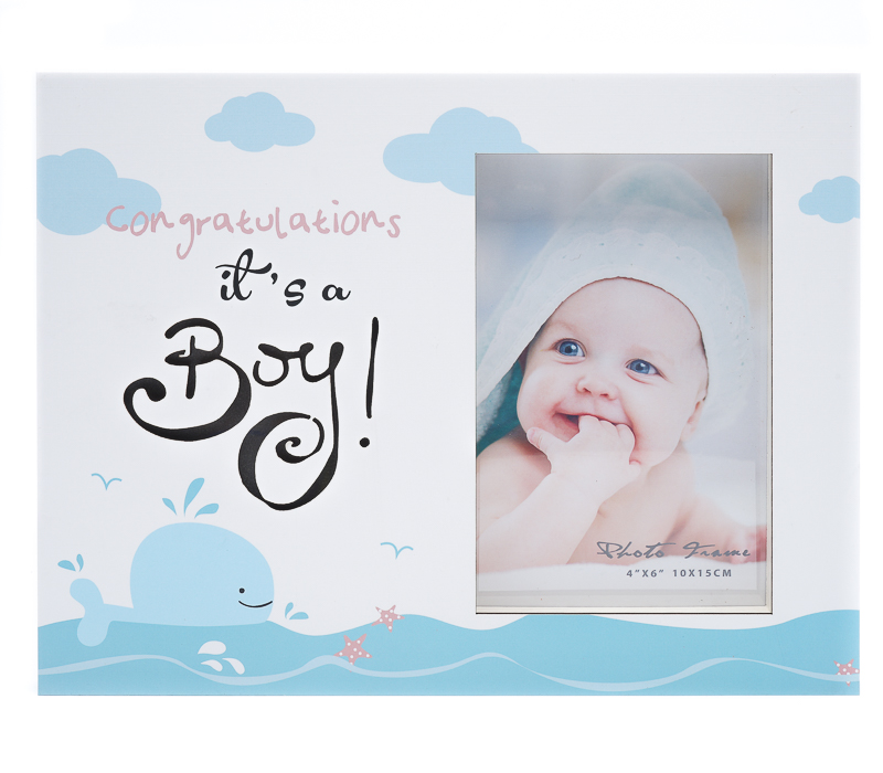 Фоторамка Fotografia 10x15 см с подсветкой Its a Boy голубая 750₽