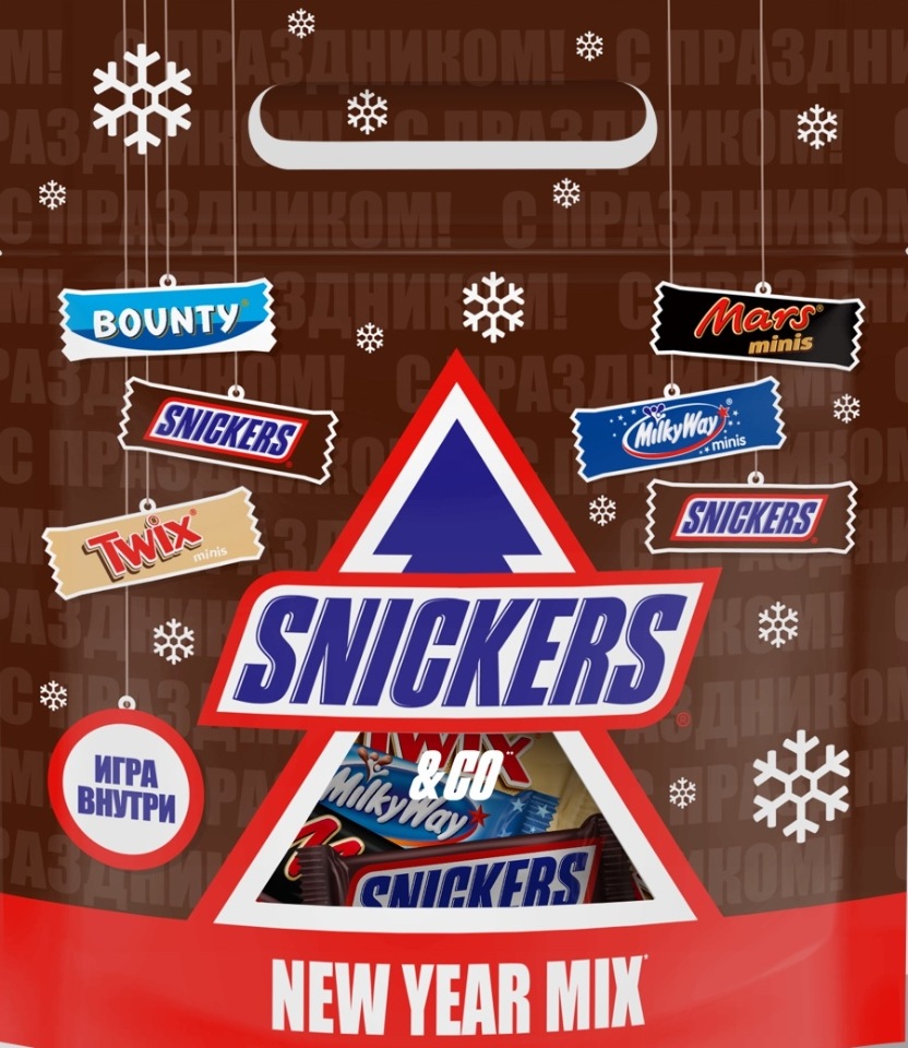 фото Подар набор snickers&friends mix minis bag 278г