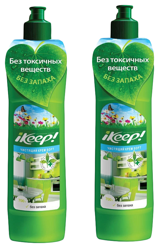 фото Ikeep! чистящий крем soft 700 г. набор из 2 шт.