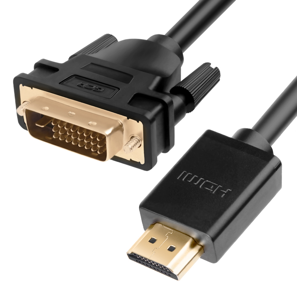 фото Кабель gcr hdmi-dvi, m-m 0,5м black (gcr-hd2dvi 0.5m)