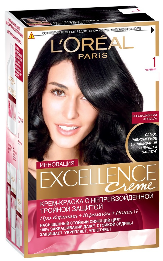 Краска для волос L'Oreal Paris Excellence 1 black