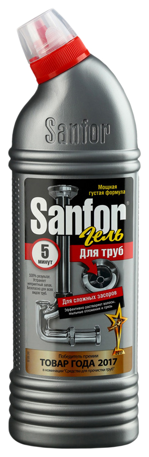 Средство Sanfor 5 минут для чистки канализационных труб 1 л