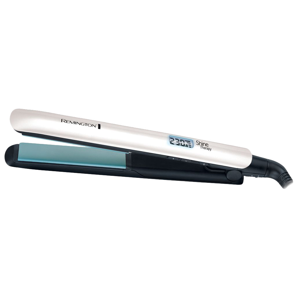 Выпрямитель волос Remington Shine Therapy S8500 White/Black выпрямитель волос remington keratin therapy pro s8590 brown