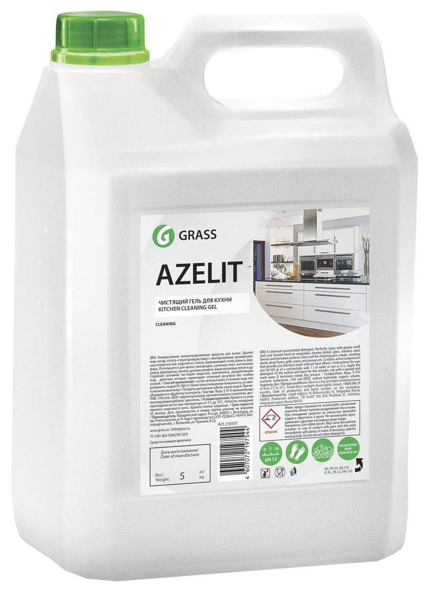 фото Чистящее средство для кухни grass azelit-gel, 5,4л