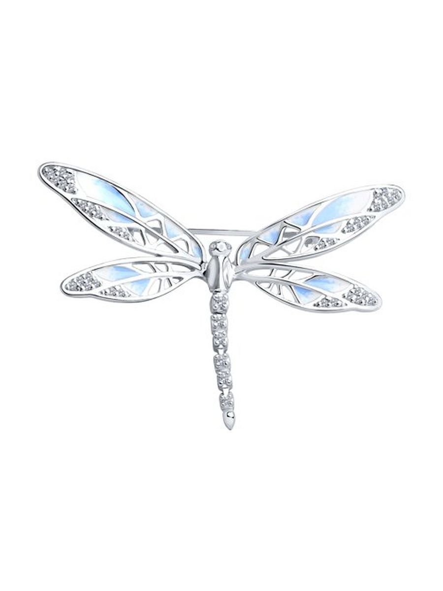 

Брошь из серебра TEO MAORI 894040127, фианит\эмаль, 894040127